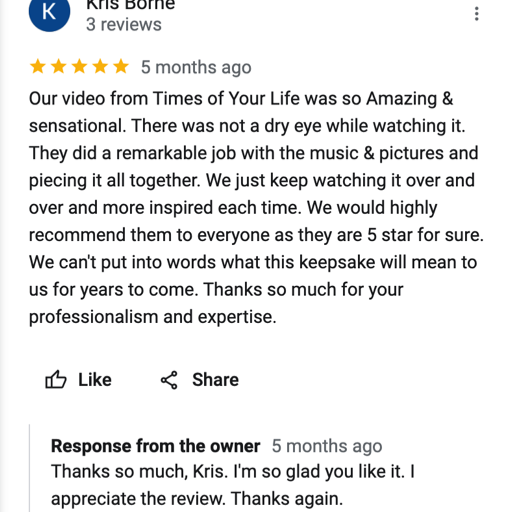 Google review